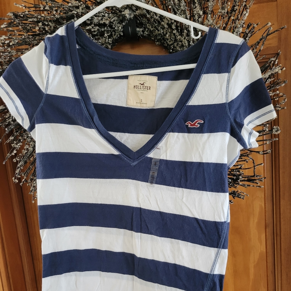 Hollister striped shirt brand new